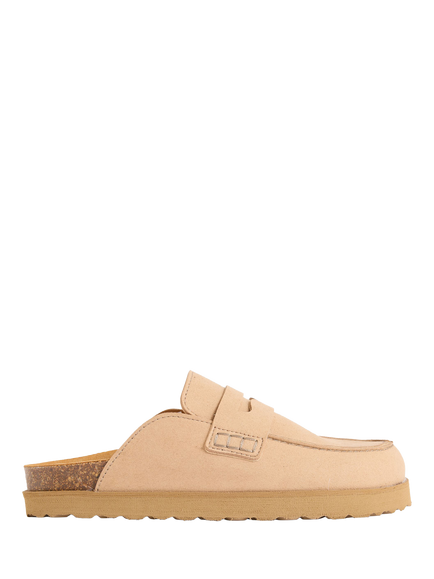 V.GAN Vegan Root Mule Footbed Clogs, Taupe, Taupe