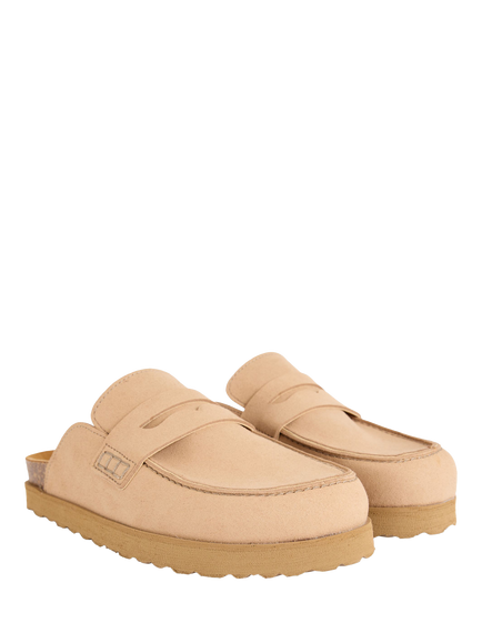 V.GAN Vegan Root Mule Footbed Clogs, Taupe - view 2, Taupe