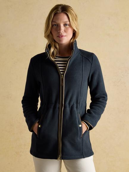 Joules Longline Fleece, Navy, Navy