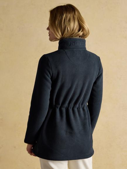 Joules Longline Fleece, Navy - view 2, Navy