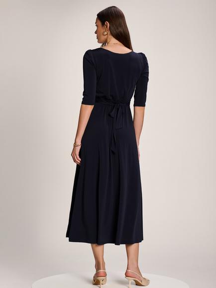 Jolie Moi Jersey Maxi Dress - view 2, Navy