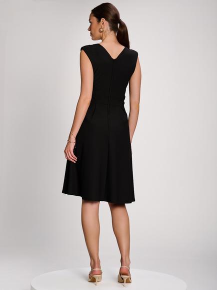 Jolie Moi Sleeveless Midi Dress - view 2, Black