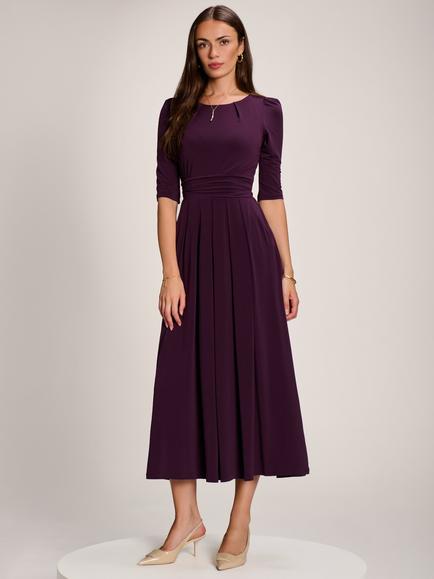 Jolie Moi Jersey Maxi Dress, Dark Purple