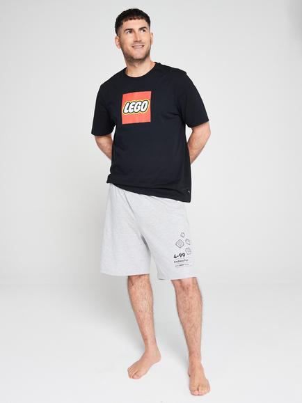 Brand Threads LEGO Masterbrand Short Pyjamas, Multi - view 2, Multi
