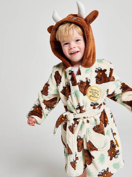 Brand Threads Kids' Gruffalo Fleece Robe, Multi, Multi