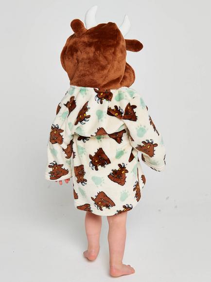 Brand Threads Kids' Gruffalo Fleece Robe, Multi - view 2, Multi