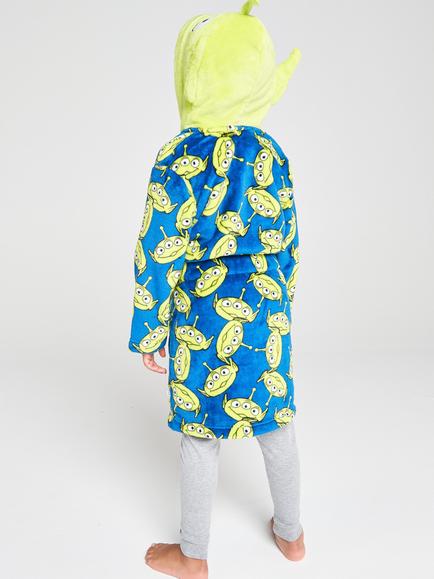 Brand Threads Kids' Toy Story Aliens Fleece Robe, Green - view 2, Green