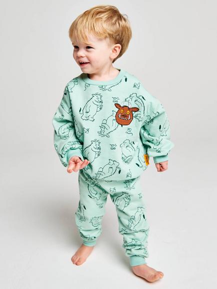 Brand Threads Kids' Gruffalo Joggers and Jumper Set, Green, Green