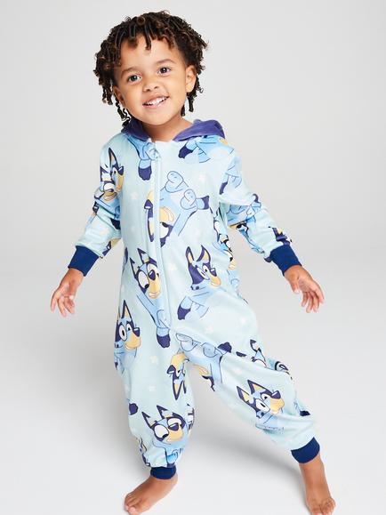 Brand Threads Kids' Bluey Onesie, Blue, Blue