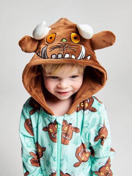 Brand Threads Kids' Gruffalo Onesie, Multi - view 2, Multi