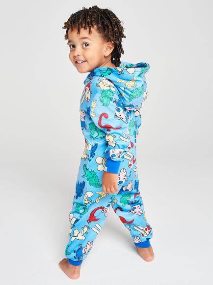Brand Threads Kids' George Pig Onesie, Blue - view 2, Blue