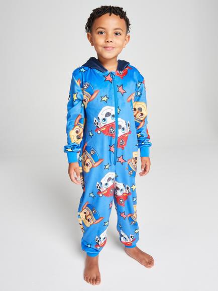 Brand Threads Kids' Paw Patrol Onesie, Blue, Blue