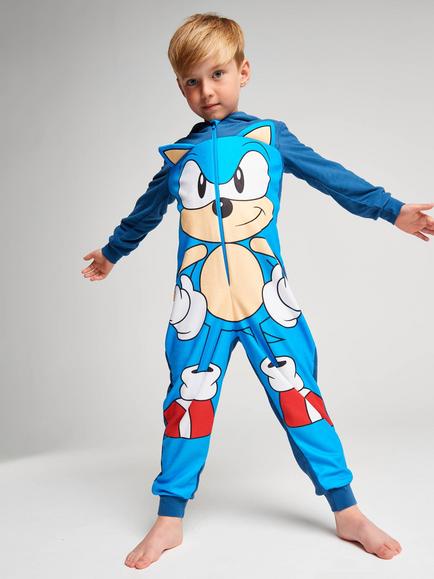 Brand Threads Kids' Sonic Onesie, Blue, Blue