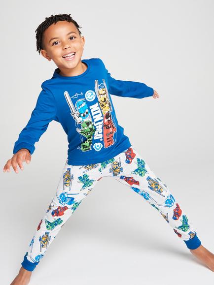 Brand Threads Kids' LEGO Ninjago Pyjama Set, Multi, Multi