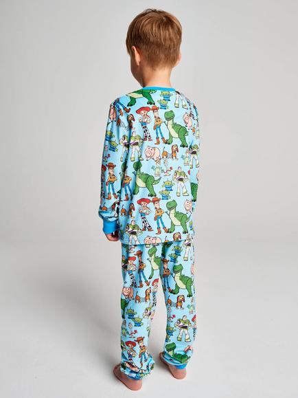 Brand Threads Kids' Toy Story 5 Fleece Pyjamas, Multi - view 2, Multi