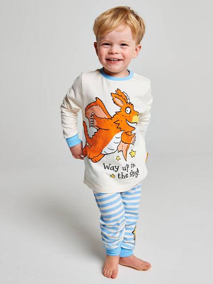 Brand Threads Kids' Zog Jersey Pyjama Set, Multi, Multi