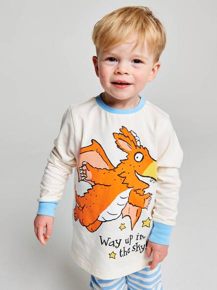 Brand Threads Kids' Zog Jersey Pyjama Set, Multi - view 2, Multi