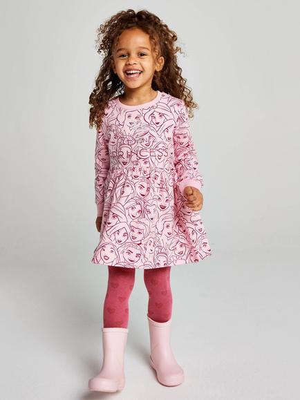 Brand Threads Kids' Disney Princess Sweat Dress, Pink - view 2, Pink