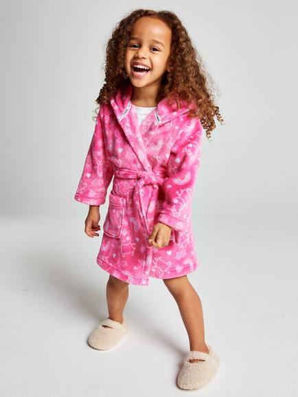 Brand Threads Kids' Peppa Pig Dressing Gown, Pink, Pink