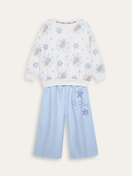Brand Threads Kids' Frozen Sweatshirt and Joggers Set, Blue, Blue