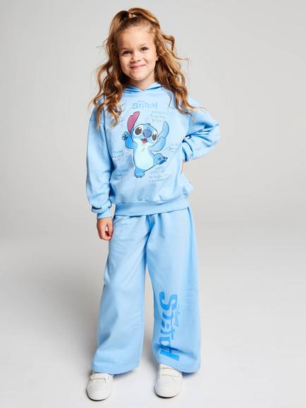Brand Threads Kids' Disney Lilo & Stitch Sweatshirt & Joggers Set, Blue, Blue