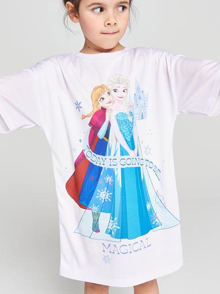Brand Threads Kids' Disney Frozen Short Sleeve Nightdress, Pack of 2, Multi - view 2, Multi