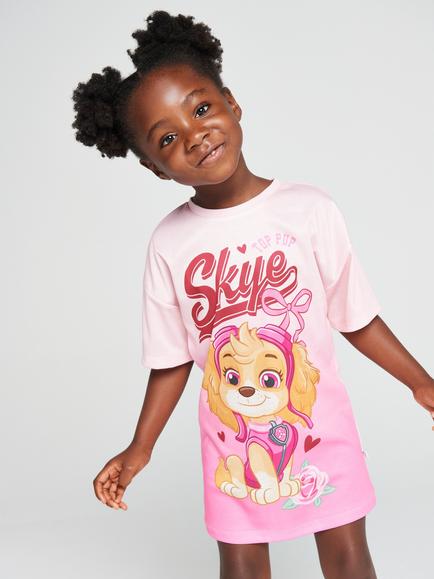 Brand Threads Kids' Paw Patrol Short Sleeve Nightdress, Pink, Pink