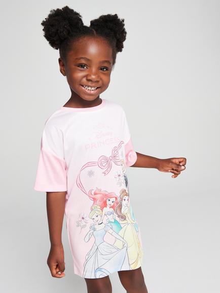 Brand Threads Kids' Disney Princess Nightdress, Pink, Pink