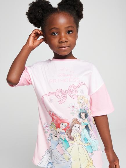 Brand Threads Kids' Disney Princess Nightdress, Pink - view 2, Pink