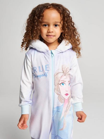 Brand Threads Kids' Frozen Fleece Onesie, Multi - view 2, Multi
