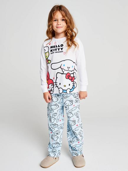 Brand Threads Kids' Hello Kitty Pjyama Set, Multi - view 2, Multi