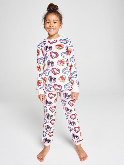 Brand Threads Kids' Hello Kitty Pyjamas Set, Pink - view 2, Pink
