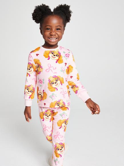 Brand Threads Kids' Paw Patrol Divine Twosie Pyjame Set, Pink, Pink