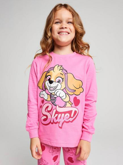 Brand Threads Kids' Paw Patrol Pyjama Set, Pink - view 2, Pink