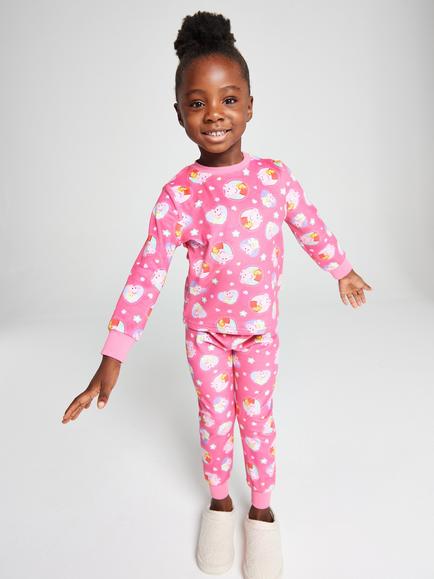 Brand Threads Kids' Peppa Pig Twosie Pyjama Set, Pink, Pink