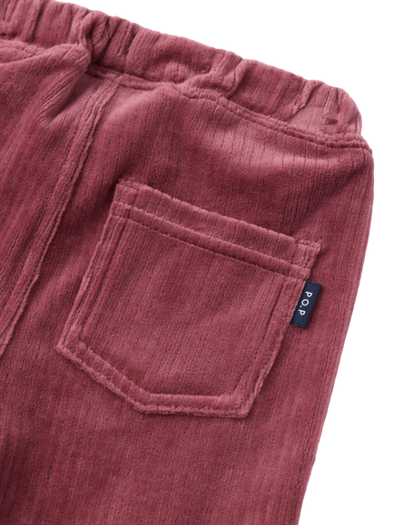 Polarn O. Pyret Baby Elasticated Corduroy Trousers, Pink - view 2, Pink