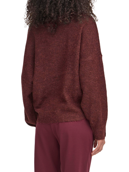 ICHI Ihkamara Relaxed Fit Roll Neck Knit Sweater, Port Royale - view 2, Port Royale