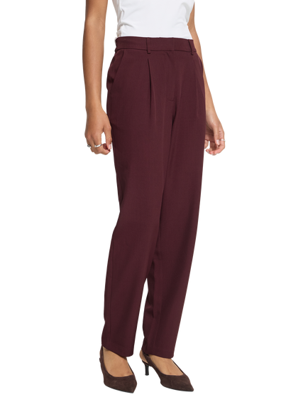 ICHI IhFava Ankle Length Trousers, Port Royale Melange, Port Royale Melange