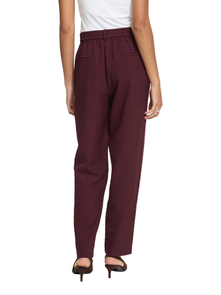 ICHI IhFava Ankle Length Trousers, Port Royale Melange - view 2, Port Royale Melange
