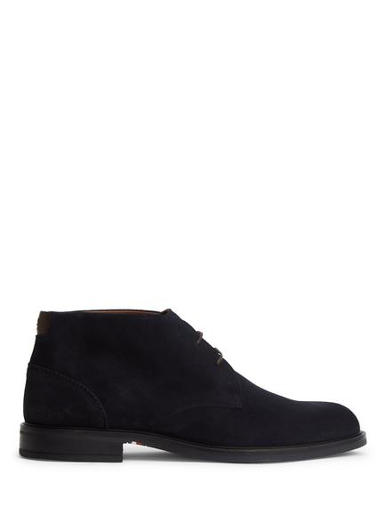Tommy Hilfiger Suede Lace Up Ankle Boots, Navy Blue, Navy Blue