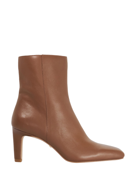 Dune London Ovation Leather High Heel Ankle Boots, Toffee, Toffee