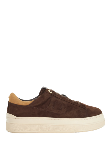 Dune London Eden Suede Chunky Trainers, Brown, Brown