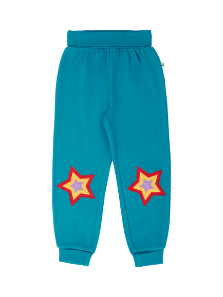 Frugi Kids' Piper Joggers, Boat Blue/Multi, Boat Blue/Multi
