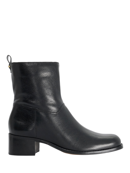 Dune London Peya Leather Ankle Boots, Black, Black