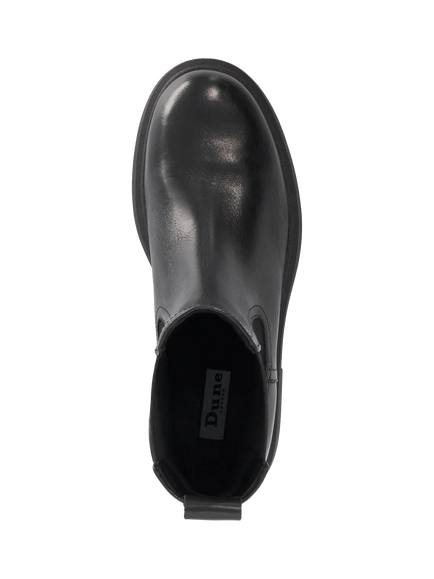 Dune London Pixx Leather Chelsea Boots, Black - view 2, Black