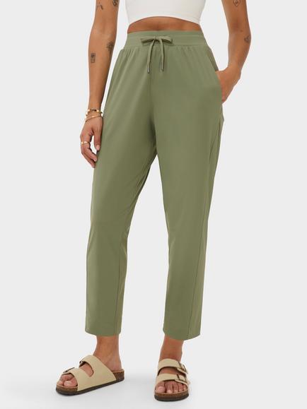 Sweaty Betty Explorer Cropped Trousers, Bracken Green, Bracken Green