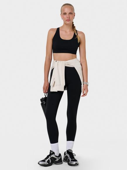 Sweaty Betty Power Racerback Wrap Bra, Black - view 2, Black