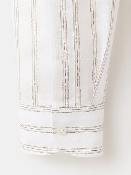 Mango Linen Blend Long Sleeve Shirt - view 2, White