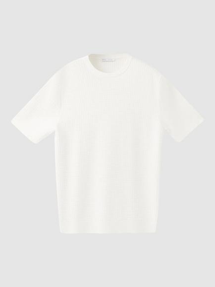 Mango Crew Neck T-Shirt, Off White, Off White