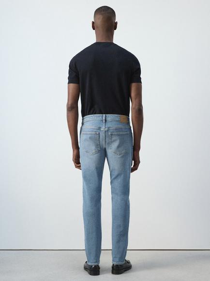 Mango Slim Fit Jeans, Light Blue - view 2, Light Blue